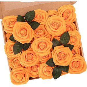 Artificial Flowers, Fake Flowers Roses Perfect for DIY Wedding Bridal Bouquets